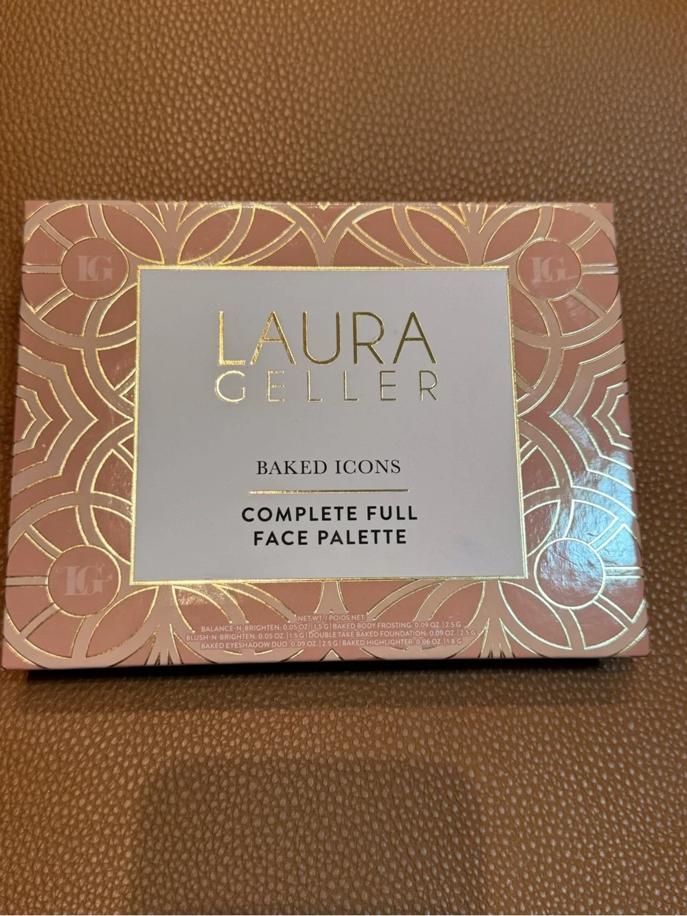 Laura Geller Baked Icons Complete Full Face Palette - Pink & Gold Accents
